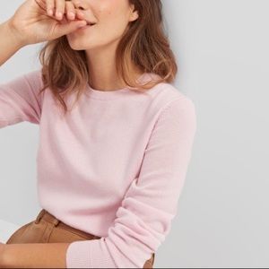 Everlane Soft Pink Cashmere Crew Sweater Sz S